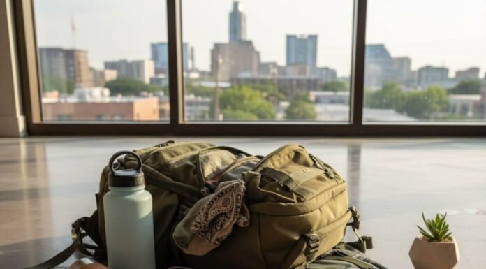 Sustainable Travel Gear You Didn’t Know You Needed Sustainable travel gear barfing out of a backpack.